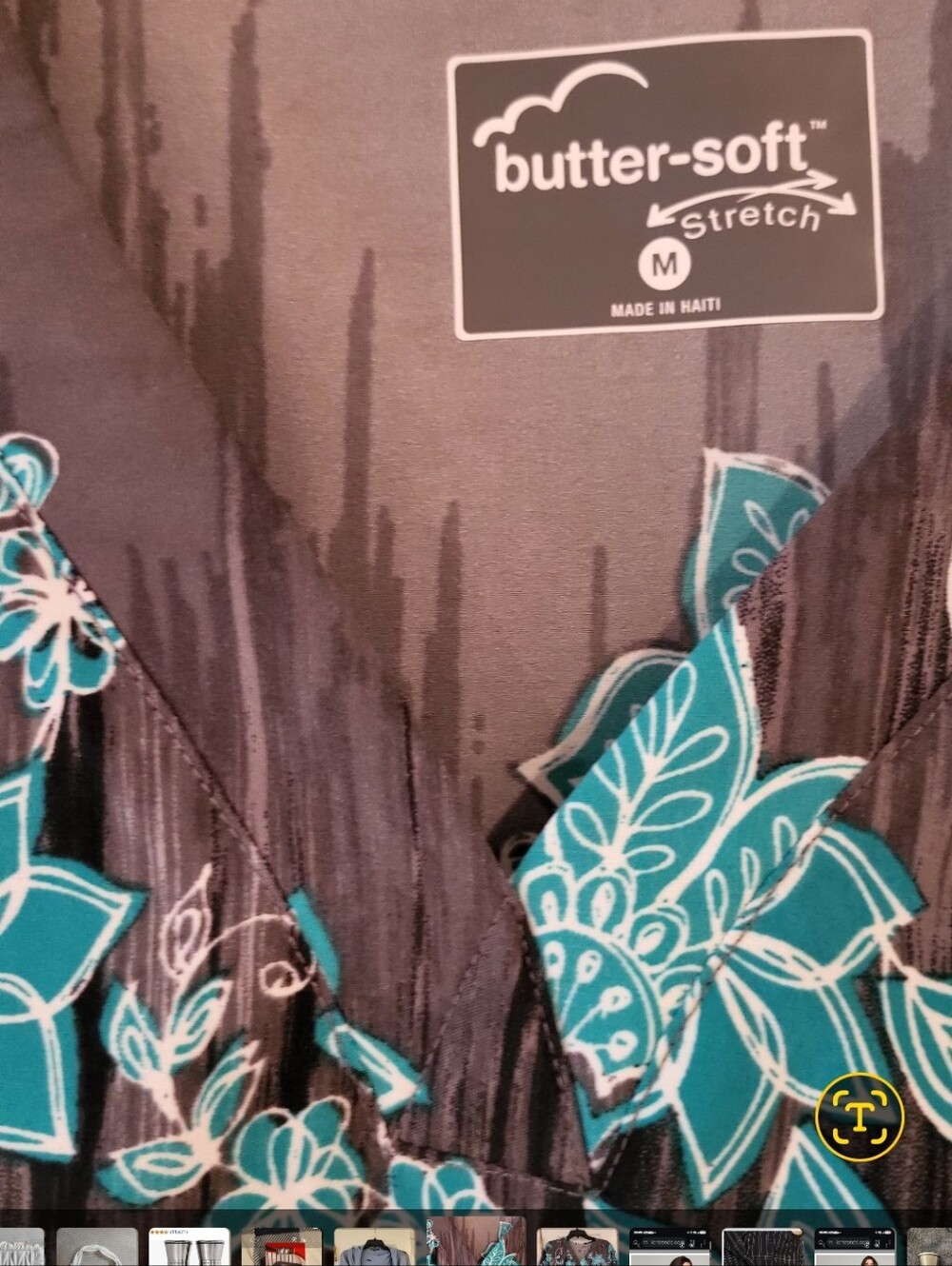 2pk koi Purple Leopard-Print Scrub Top And Turquoise Print Scrub Top - Picture 4 of 4